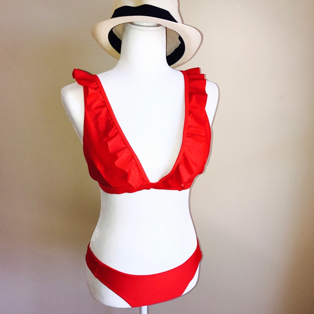 Brand new, never worn red bikini